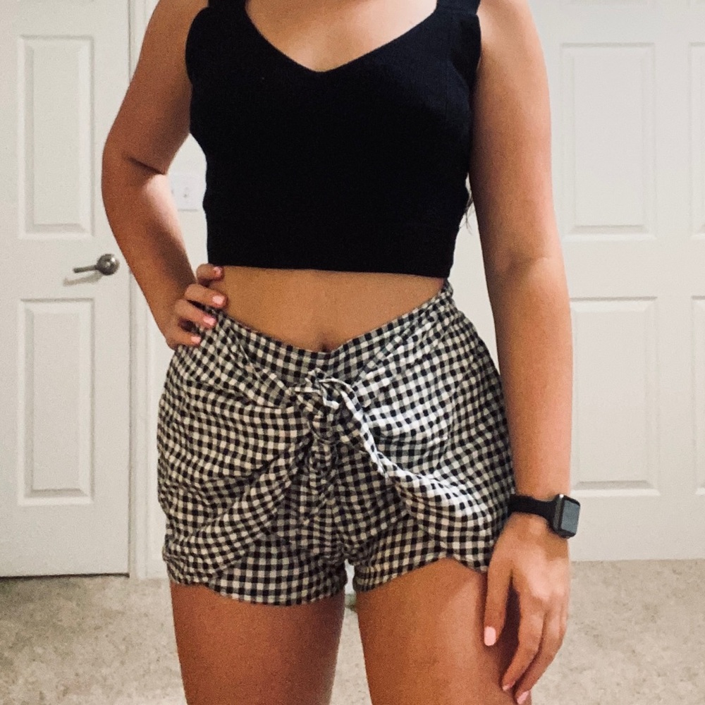 Abercrombie Plaid Tie Shorts